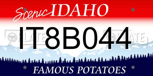 IT8B044 Idaho License Plate