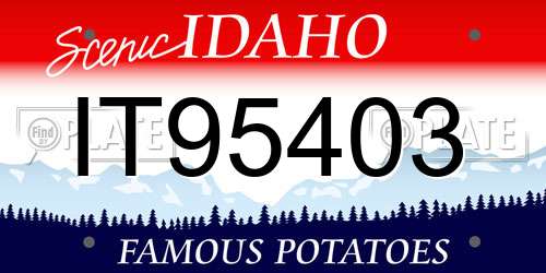 IT95403 Idaho License Plate