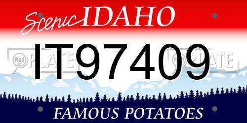 IT97409 Idaho License Plate