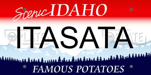 ITASATA Idaho License Plate