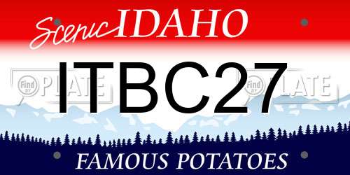 ITBC27 Idaho License Plate
