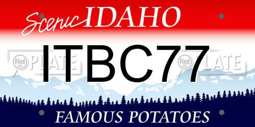 ITBC77 Idaho License Plate