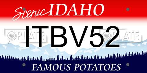 ITBV52 Idaho License Plate