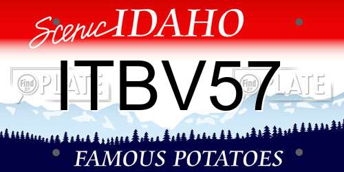 ITBV57 Idaho License Plate
