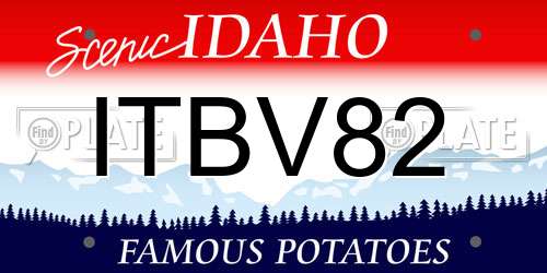 ITBV82 Idaho License Plate