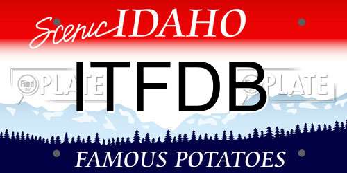 ITFDB Idaho License Plate