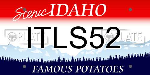 ITLS52 Idaho License Plate
