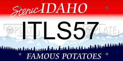 ITLS57 Idaho License Plate