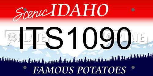 ITS1090 Idaho License Plate