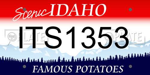 ITS1353 Idaho License Plate