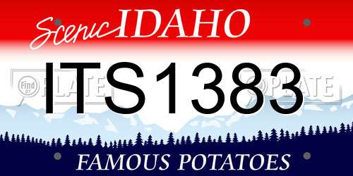 ITS1383 Idaho License Plate