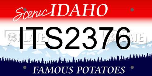 ITS2376 Idaho License Plate