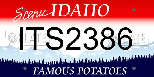 ITS2386 Idaho License Plate