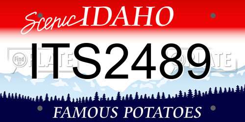 ITS2489 Idaho License Plate