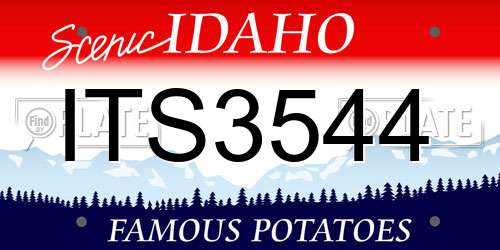 ITS3544 Idaho License Plate