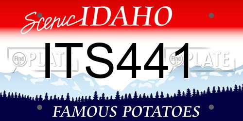 ITS441 Idaho License Plate