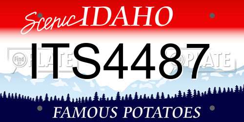 ITS4487 Idaho License Plate
