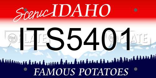 ITS5401 Idaho License Plate