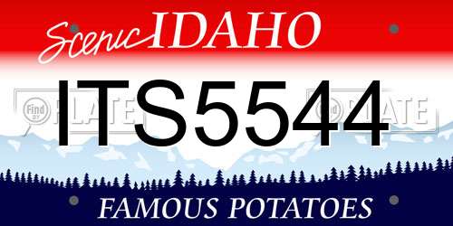 ITS5544 Idaho License Plate