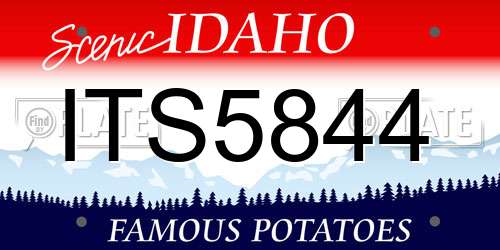 ITS5844 Idaho License Plate