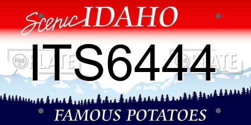 ITS6444 Idaho License Plate