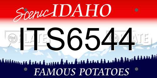 ITS6544 Idaho License Plate