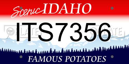 ITS7356 Idaho License Plate