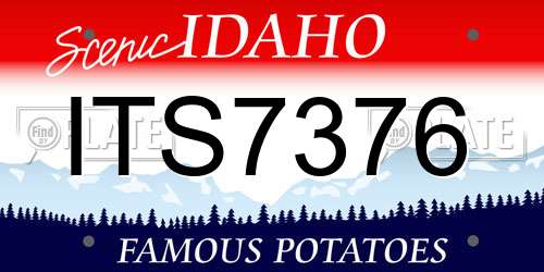 ITS7376 Idaho License Plate