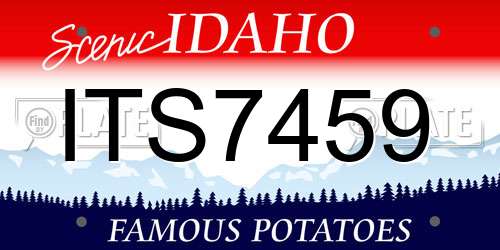 ITS7459 Idaho License Plate