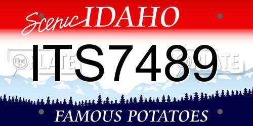ITS7489 Idaho License Plate