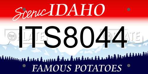ITS8044 Idaho License Plate