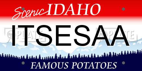 ITSESAA Idaho License Plate