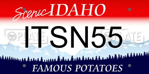 ITSN55 Idaho License Plate