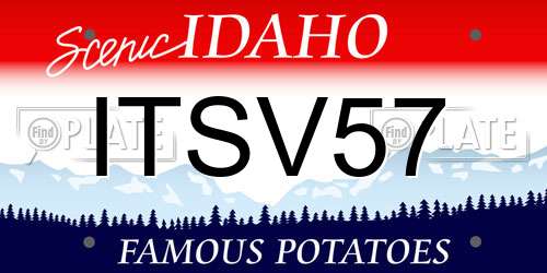ITSV57 Idaho License Plate