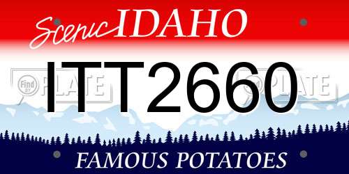ITT2660 Idaho License Plate