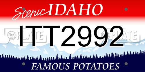 ITT2992 Idaho License Plate