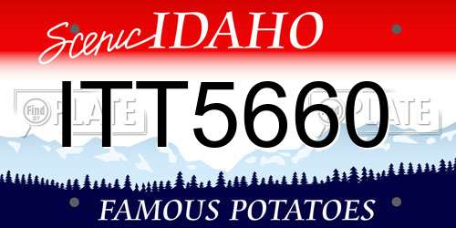 ITT5660 Idaho License Plate