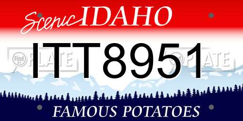 ITT8951 Idaho License Plate