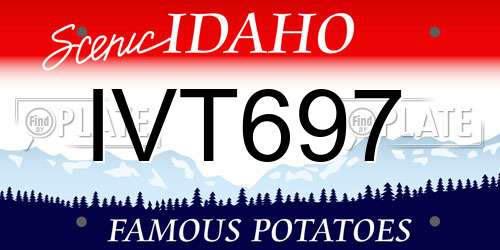 IVT697 Idaho License Plate