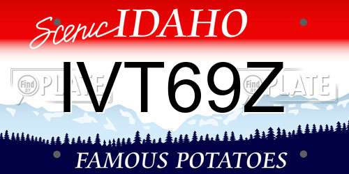 IVT69Z Idaho License Plate