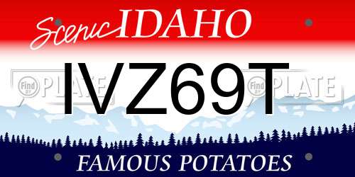 IVZ69T Idaho License Plate