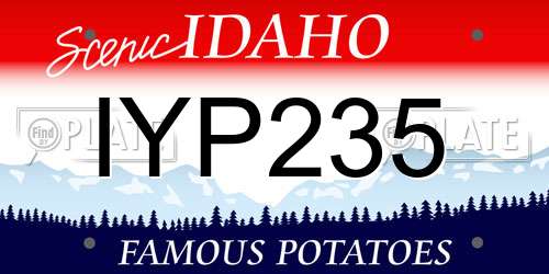 IYP235 Idaho License Plate