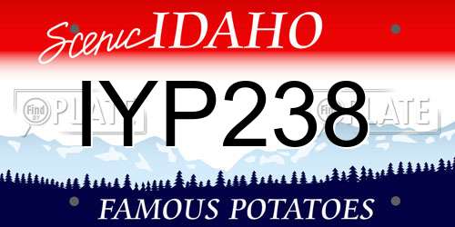 IYP238 Idaho License Plate