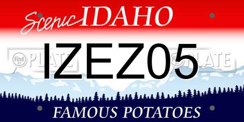 IZEZ05 Idaho License Plate