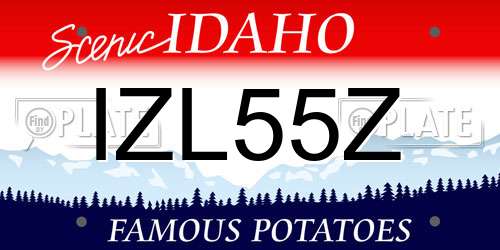 IZL55Z Idaho License Plate
