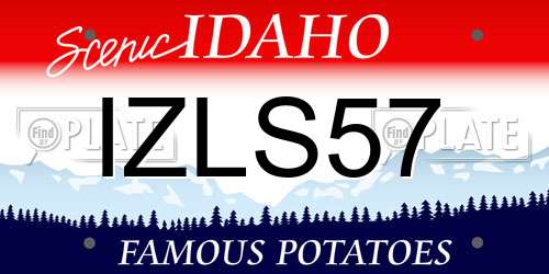 IZLS57 Idaho License Plate