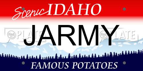 JARMY Idaho License Plate