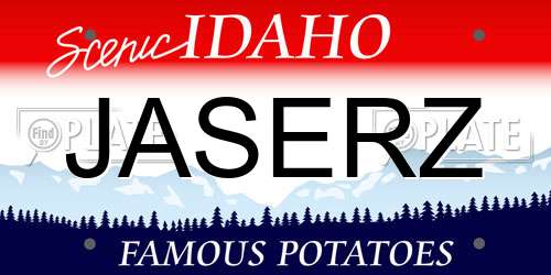 JASERZ Idaho License Plate