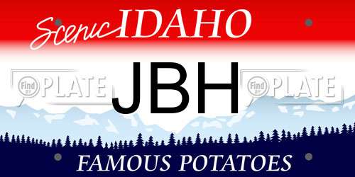 JBH Idaho License Plate