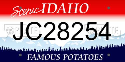 JC28254 Idaho License Plate